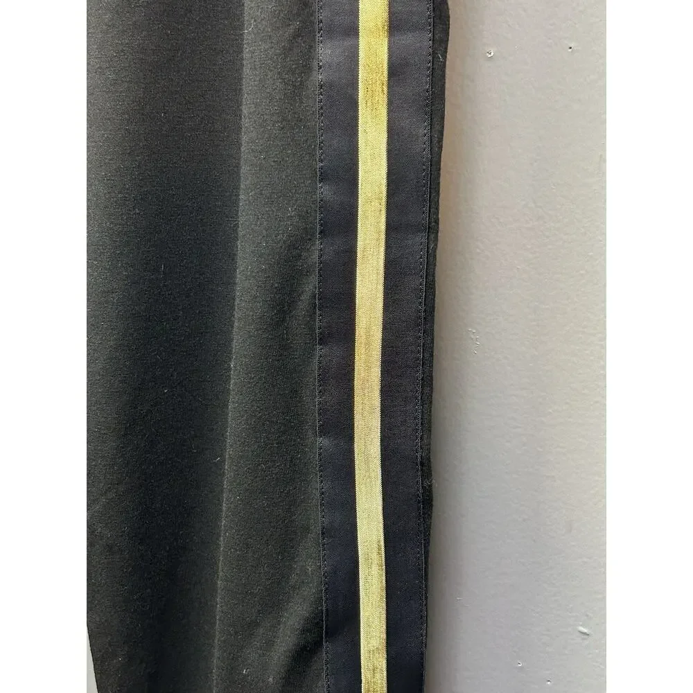 Ki Pro‎ Performance Joggers/Sweatpants Black Gold Striped Womens Small NEW